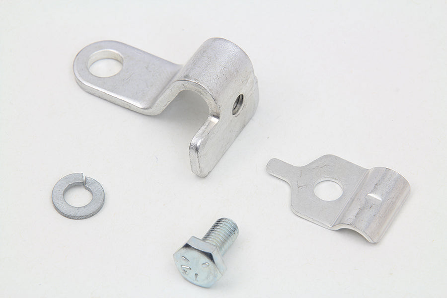 Cadmium Throttle Cable Bracket and Clamp