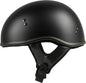 .357 Solid Half Helmet Matte Black Xs