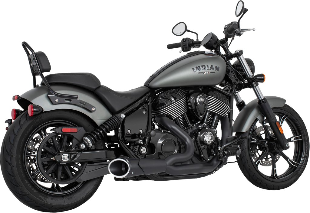 Shorty 2 1 4.5" Combat End Cap Indian Chief Bk/Bk
