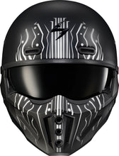 Load image into Gallery viewer, Covert X Open Face Helmet Tribe Matte Black/White 2x