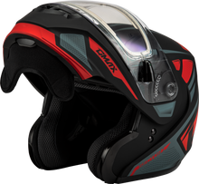 Load image into Gallery viewer, Md 04s Sector Snow Helmet W/ Elec Shield Matte Black/Red Xs