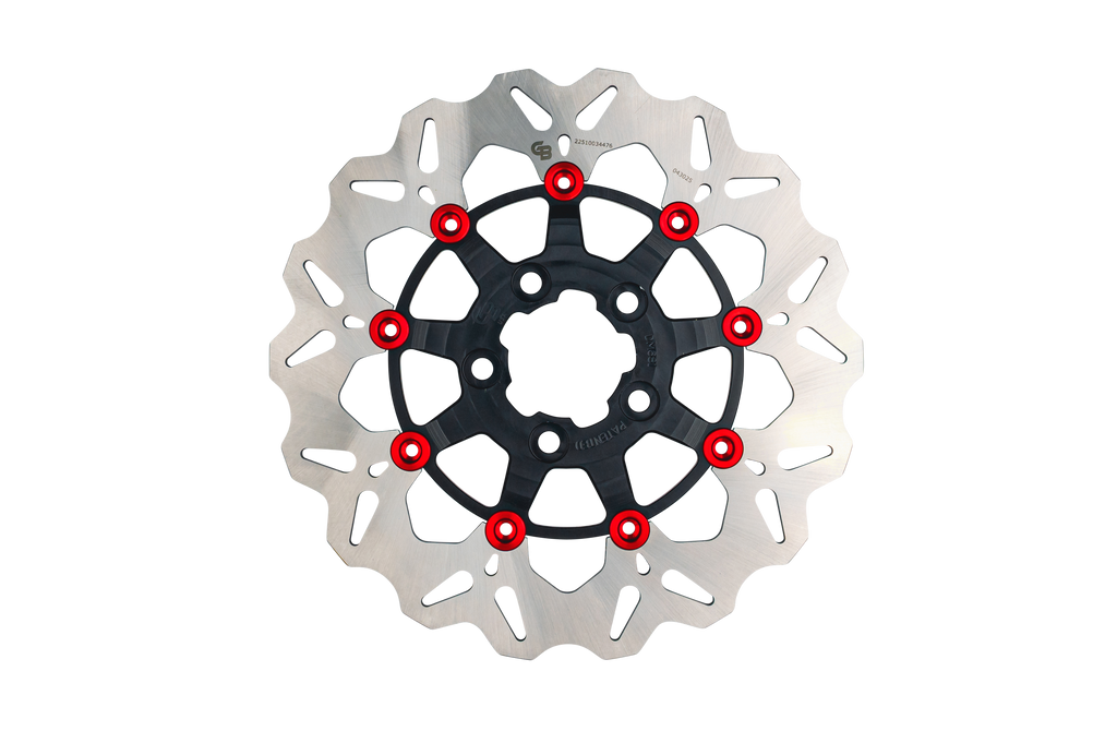 Rotor 11.5" Floating Wave Rr Black/Red Buttons