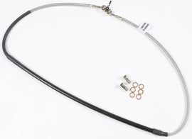 GALFER steel front brake line for Kawasaki, hydraulic control line with steel braided exterior, designed for enhanced braking performance.