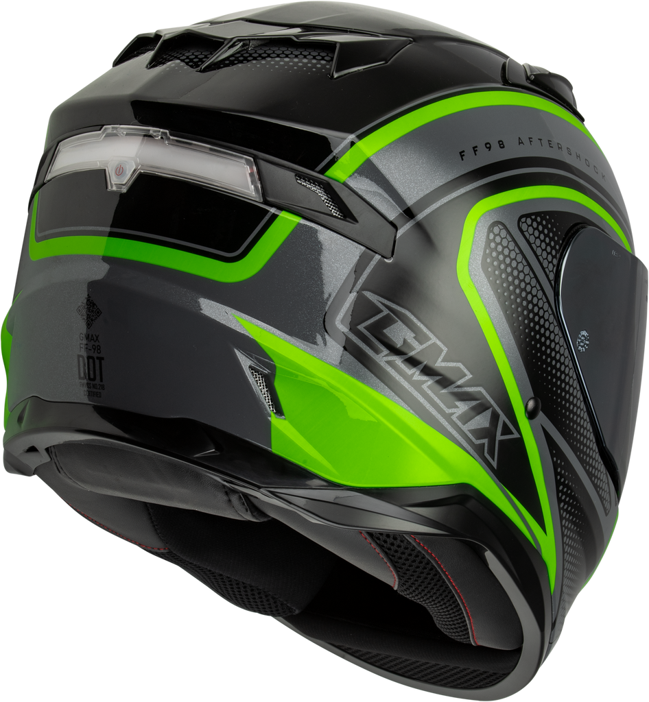 Ff 98 Aftershock Helmet Grey/Neon Green Xl