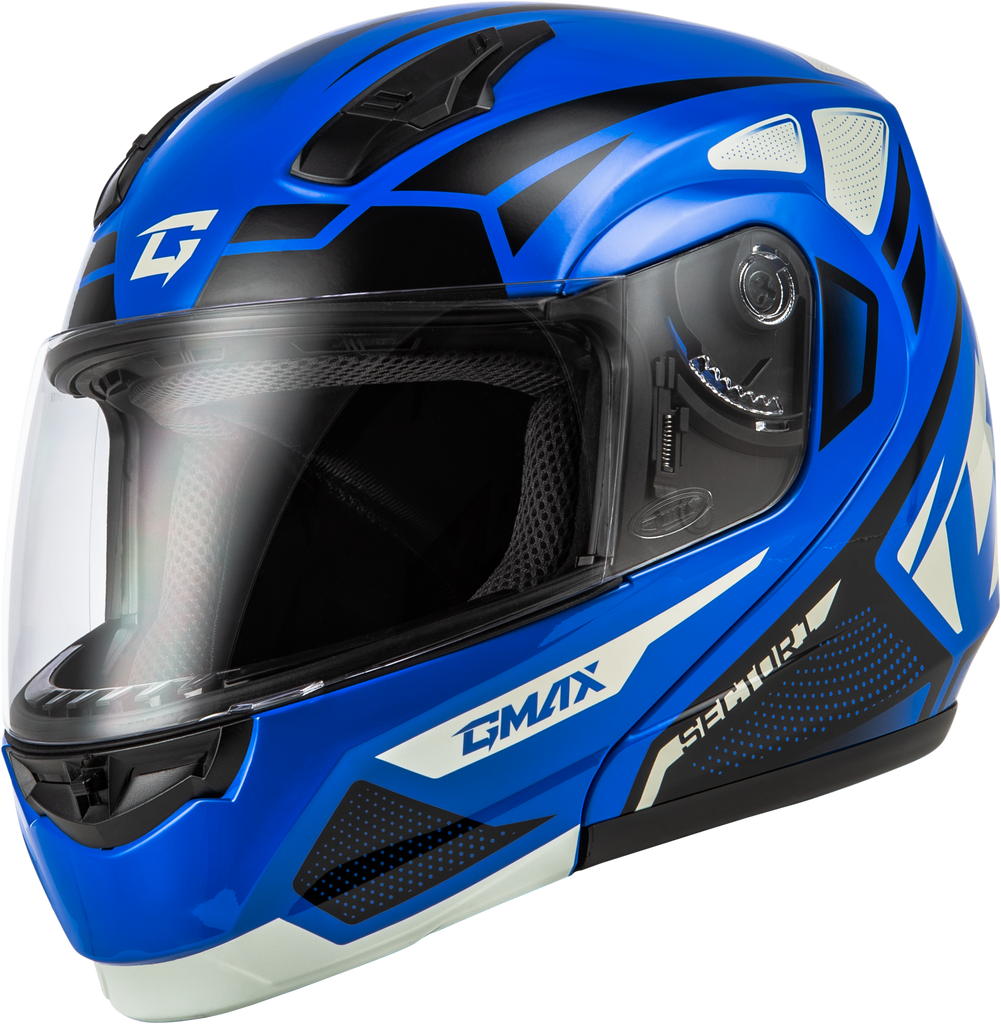 Md 04 Sector Helmet Blue/Black Lg