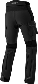 Women's black RST All Balls Ps Adventure D3o textile pants in 3XL, featuring durable fabric and protective design.