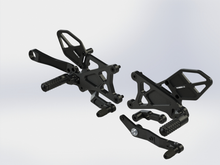 Load image into Gallery viewer, Rear Set Complete Blk Yam