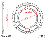 Load image into Gallery viewer, Rear Sprocket Steel 40t 520 Apr/Beta/Bmw/Husq