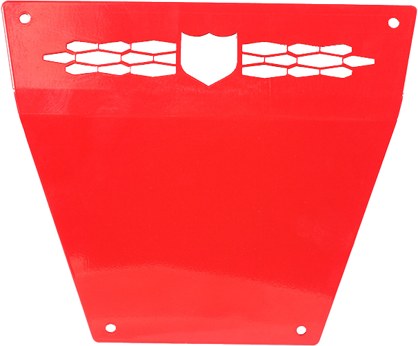 Front Race Skid Plate Red Pol