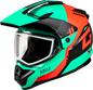 Gm 11s Ronin Snow Helmet Black/Aqua/Coral Md