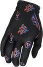 Youth Lite Outline Gloves Black/Red/Purple Yl