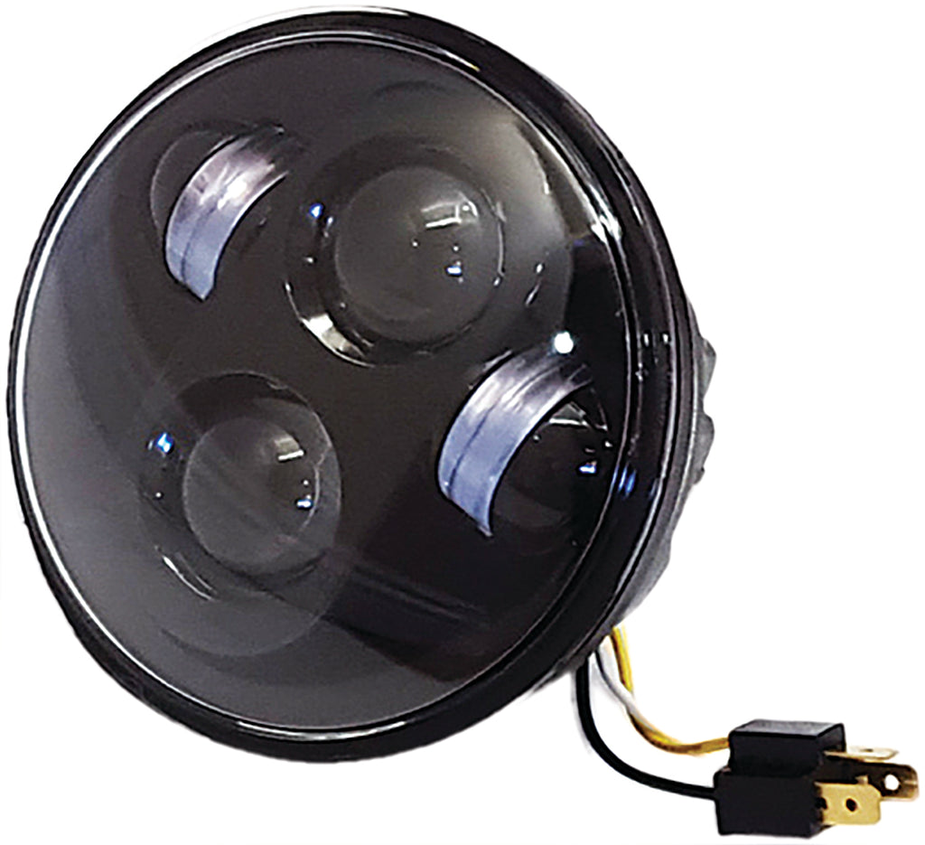 5 3/4" Led Headlight Black High Definition