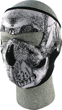 Load image into Gallery viewer, Full Face Mask Black/White Skull