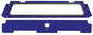 Rear Windshield Polaris Blue
