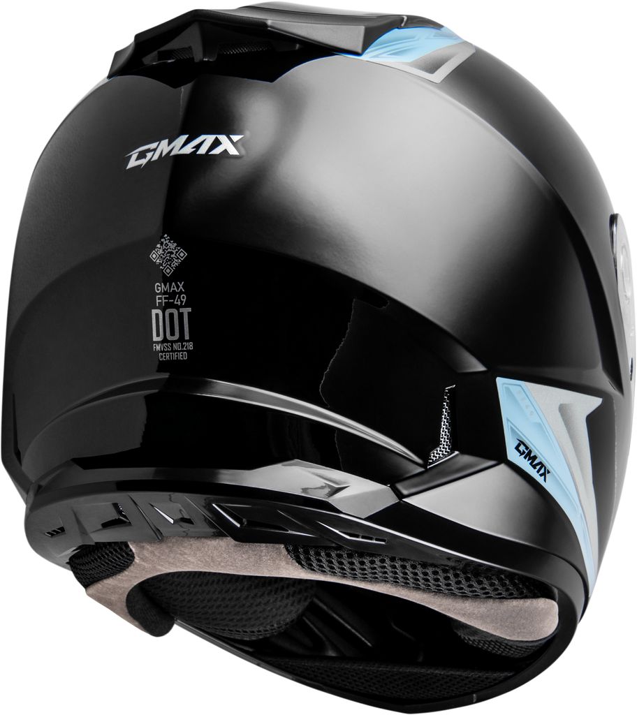 Ff 49 Syth Helmet Black/Silver Blue 2x