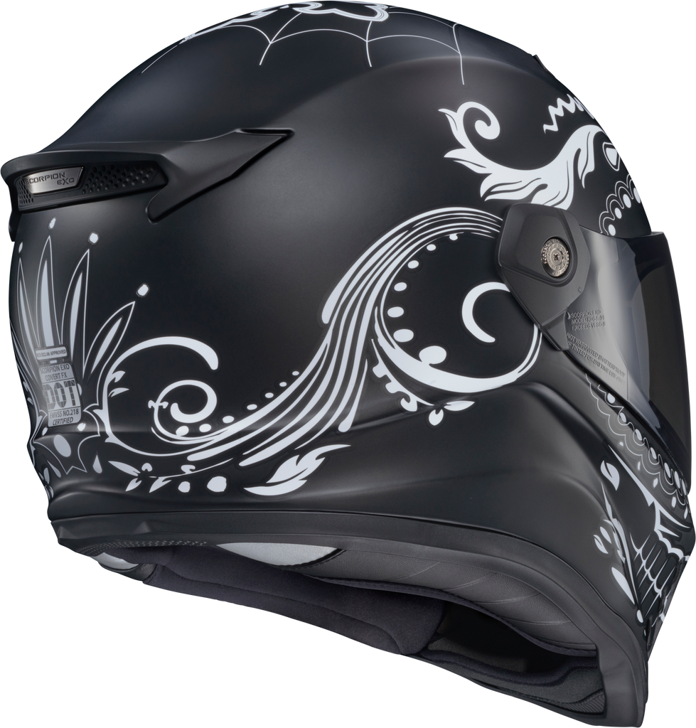 Covert Fx Full Face Helmet El Malo White/Matte Black Sm