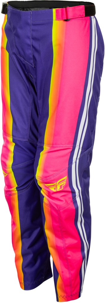 Youth F 16 Raze Pants Purple/Pink/Yellow Sz 26