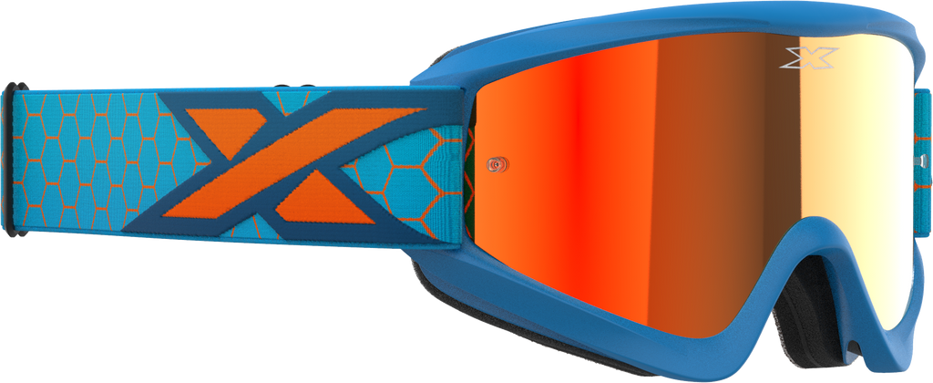 Flat Out Mirror Goggle Cyan/Flo Orange Red Mirror