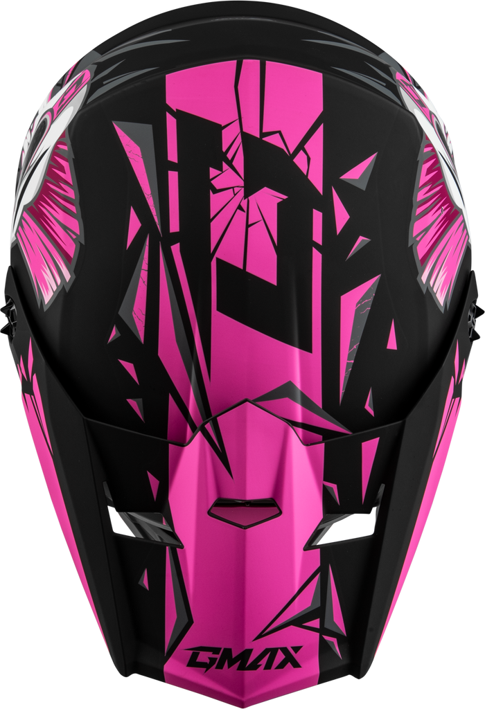 Youth Mx 46y Unstable Helmet Matte Black/Pink Yl
