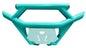 PRO ARMOR front bumper for Pro R, radiant green body armor with a rugged design, visible mounting points, and durable construction.