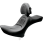 SADDLEMEN KING SEAT WITH BACKREST (GEL) 84-99 HARLEY SOFTAILS - The Speed Shop Canada