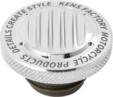 Load image into Gallery viewer, Nl Gas Cap Finned Chrome Rachet Screw Rh