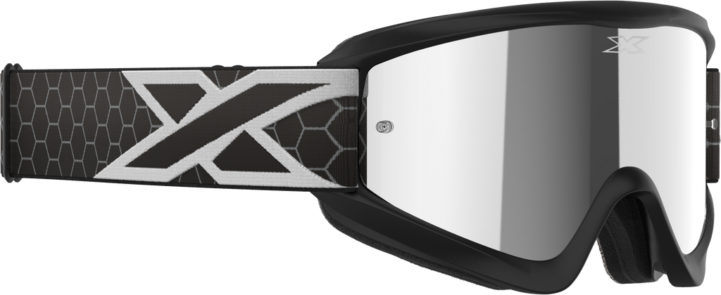 Flat Out Mirror Goggle Black/White Silver Mirror