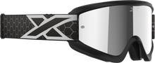Load image into Gallery viewer, Flat Out Mirror Goggle Black/White Silver Mirror