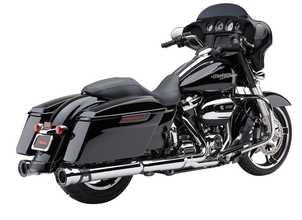 4" Race Pro Slip Ons Chrome Flh/Flt 17 25