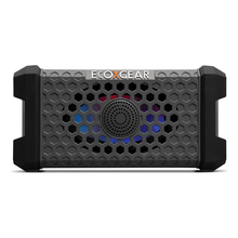 Load image into Gallery viewer, ECOXGEAR Defender Scout portable speaker in slate gray with rugged design, outdoor-ready audio and communication features.