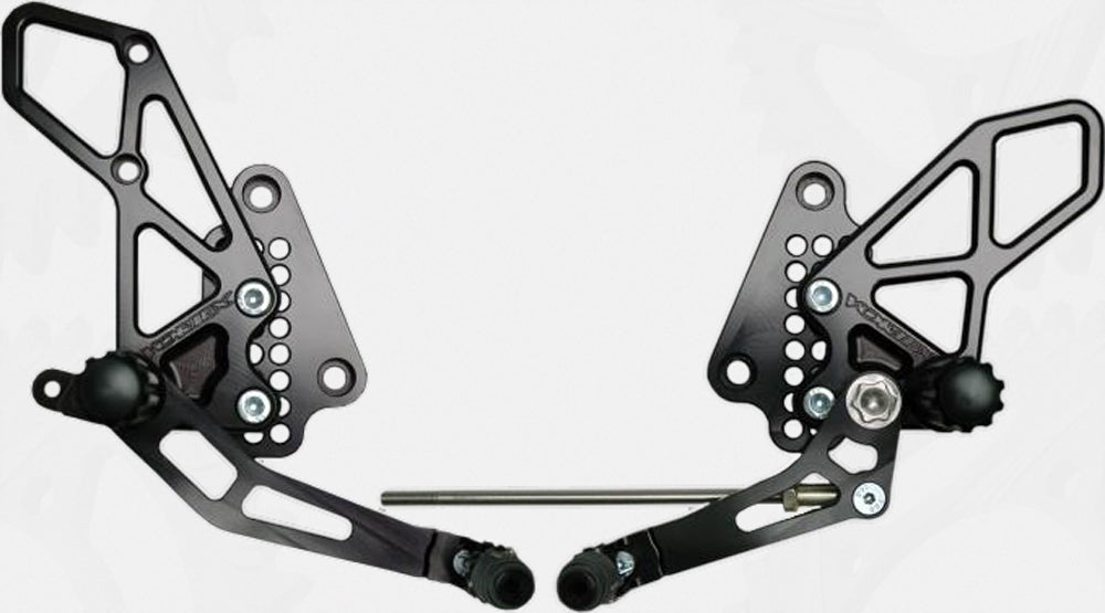 Rear Set Complete Blk Suz