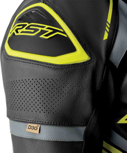 Load image into Gallery viewer, S1 D3o Suit Blk/Gry/Flo Yel Leather Xl