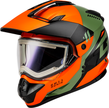 Load image into Gallery viewer, Gm 11s Ronin Snow Helmet W/ Elec Shld Orange/Green/Black L
