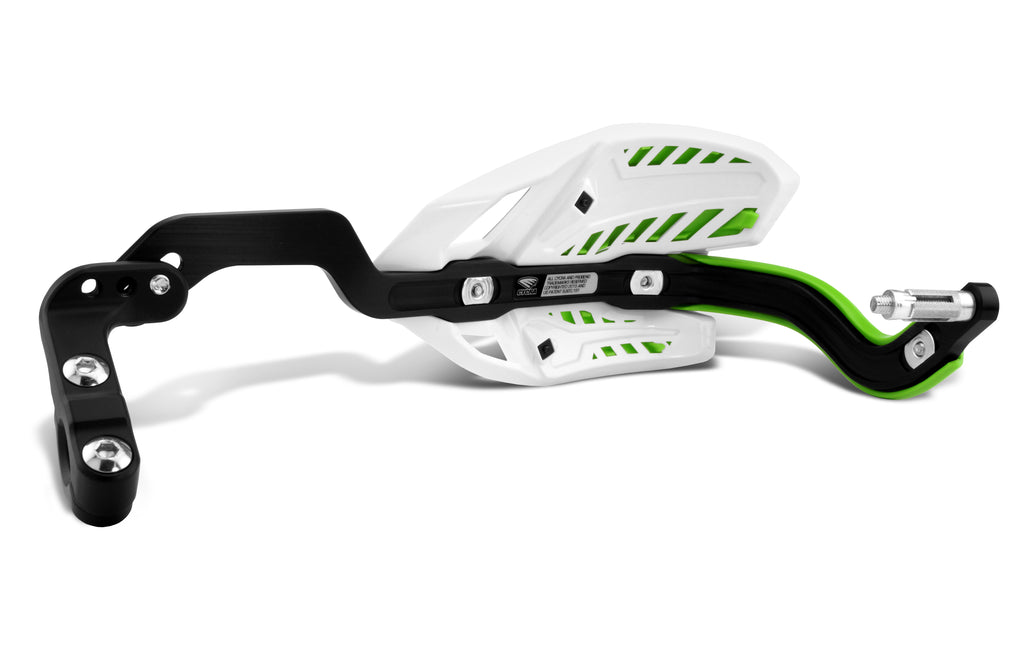 Crm Wrap Around Handguards 1 1/8" Clamp   White/Green