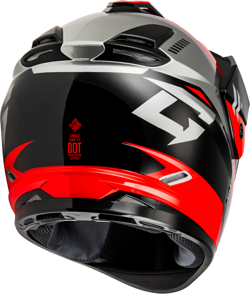 Gm 11 Ronin Helmet Black/Red 2x