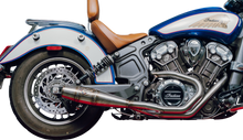 Load image into Gallery viewer, Indian Scout Mid Length Cannon Brushed Ss