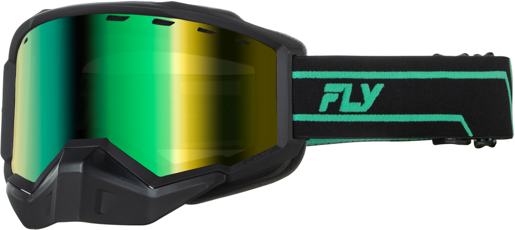 Focus Snow Mint/Black W/Green Mirror/Amber Lens