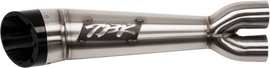 TBRComp S 2 1 Challenger 20 24 brushed exhaust with turnout, showcasing the sleek metal finish and detailed construction.