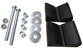 C&A ski mount kit with adjustable skis, carbides, and runners for versatile snow skiing, shown with mounting components.