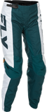 Fly Racing Women'S F-16 Pants Teal/White/Gold Sz 00/02 379-83200
