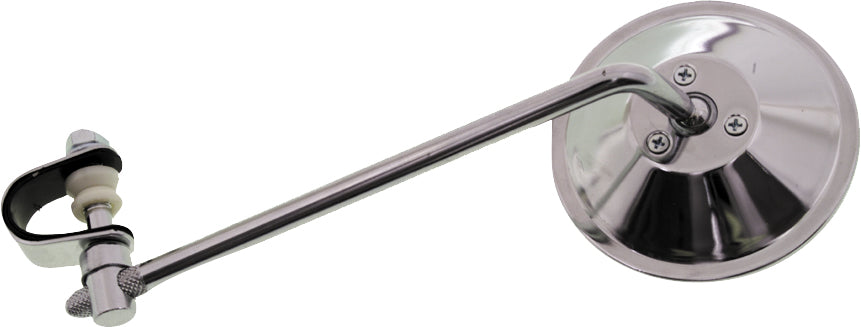 Round Clamp On Mirror Silver 8"