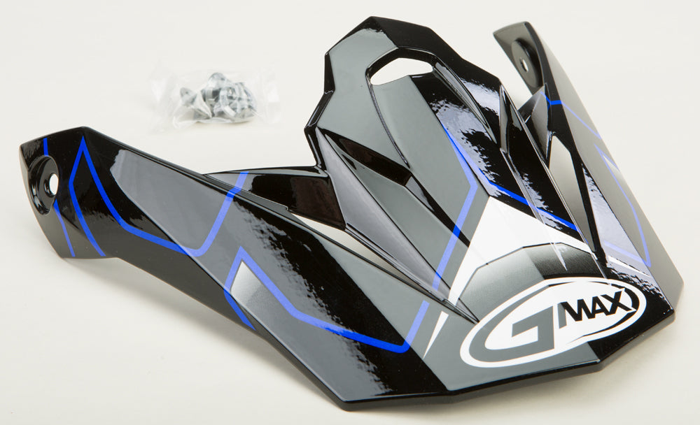 Visor W/Screws Step Mx 86 Black/Blue