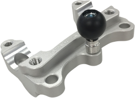 Handlebar Risers Tour W/Ram Ball Silver Tri