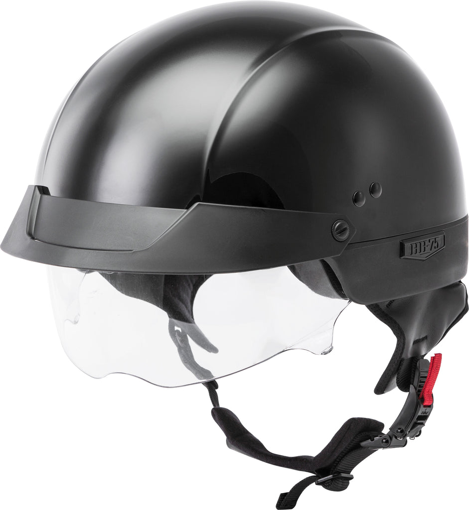 Hh 75 Half Helmet Black Md