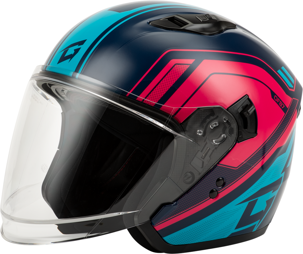 Of 87 Duke Helmet W/Led Light Blue/Red Xs