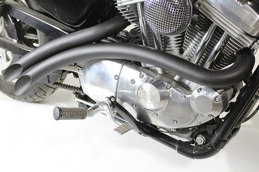 Curved Radius Exhaust Header Set Black