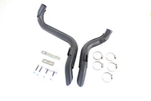 Load image into Gallery viewer, Straight Down Drag Pipe Set Black with Heat Shields