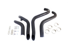 Load image into Gallery viewer, Straight Down Drag Pipe Set Black with Heat Shields