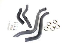 Load image into Gallery viewer, Straight Down Drag Pipe Set Black with Heat Shields