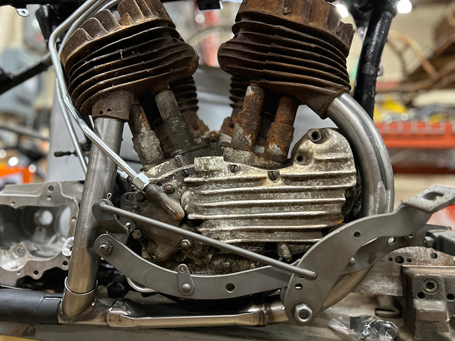 45 inch Exhaust Header Set Raw